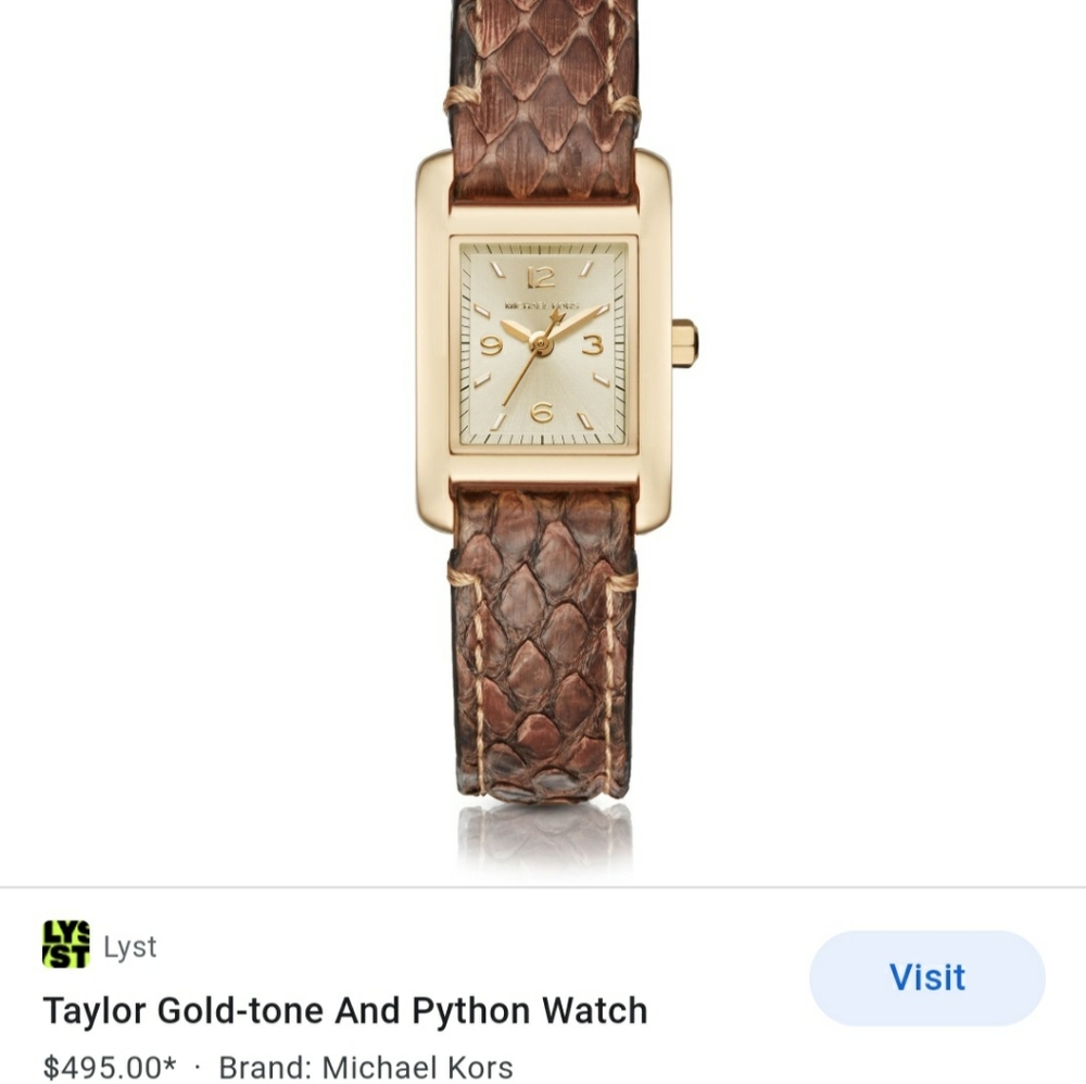 Michael Kors Python Taylor Watch - image 1